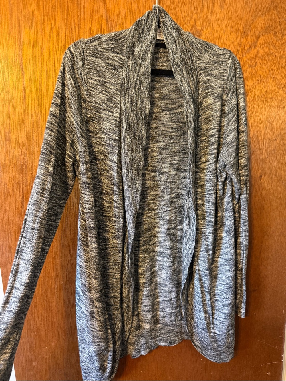 Merona Gray Marled Open-Front Cardigan